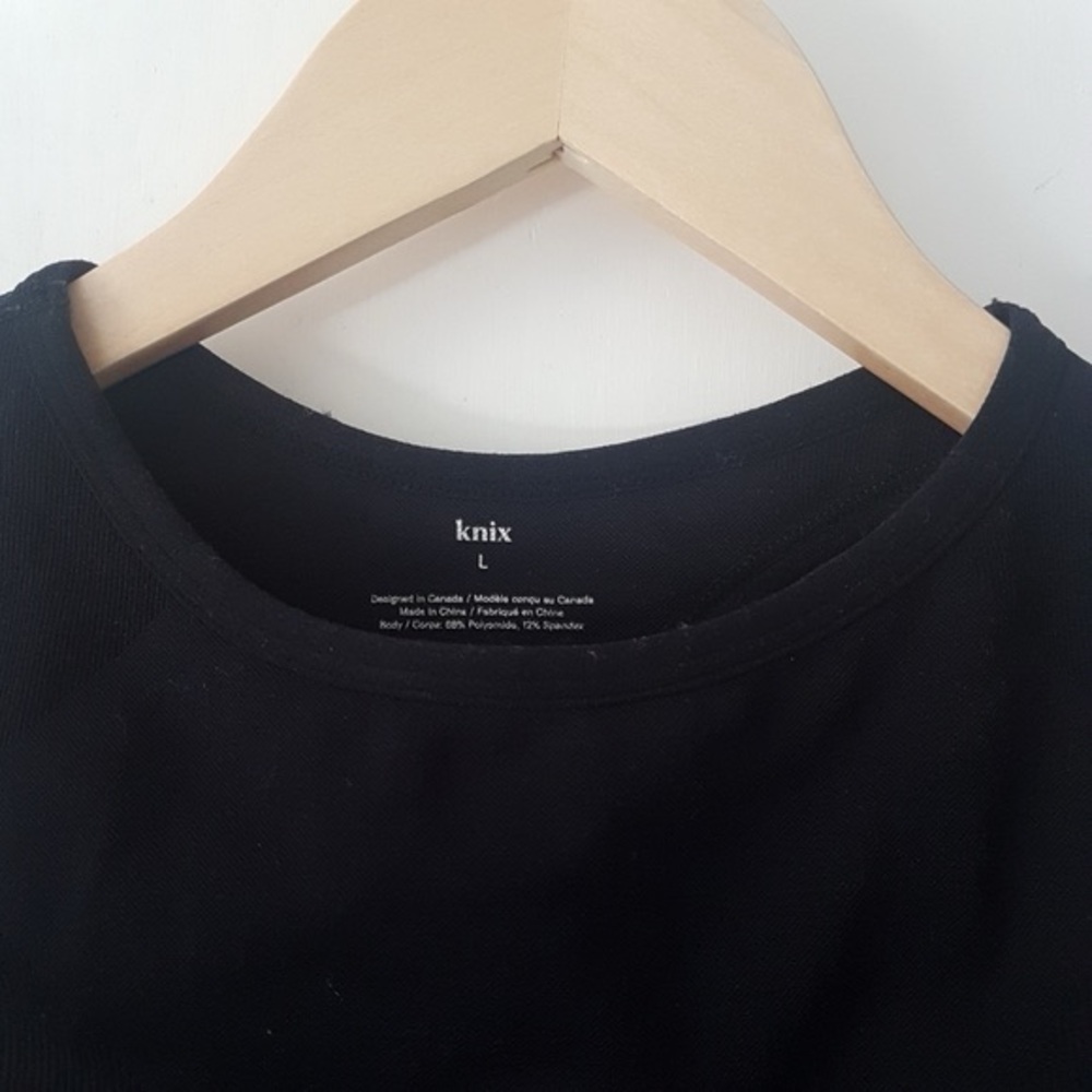 Knix Seamless Racer Back Bra Black Sz L - Picture 2 of 7